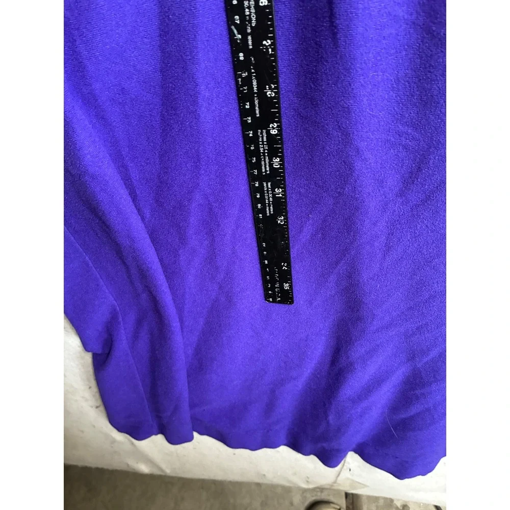 Vanity Fair Vintage Purple Fleece Embroidered Caftan Robe Made in USA Medium